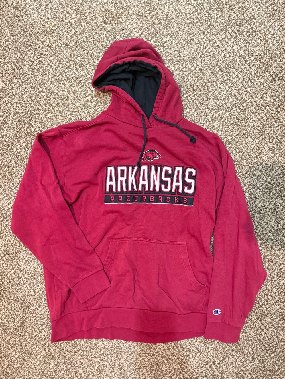 Arkansas Razorbacks Hooded Sweatshirt - Cardinal Red